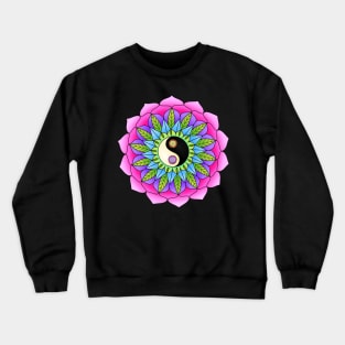 mandala Yin Yang Crewneck Sweatshirt